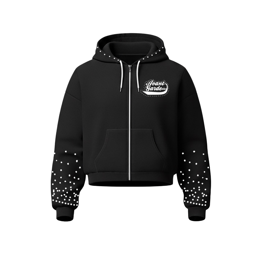 AVANT GARDE VELOUR JACKET (BLACK)