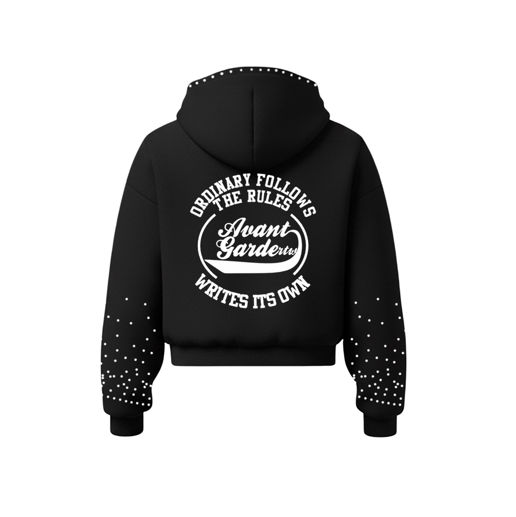 AVANT GARDE VELOUR JACKET (BLACK)