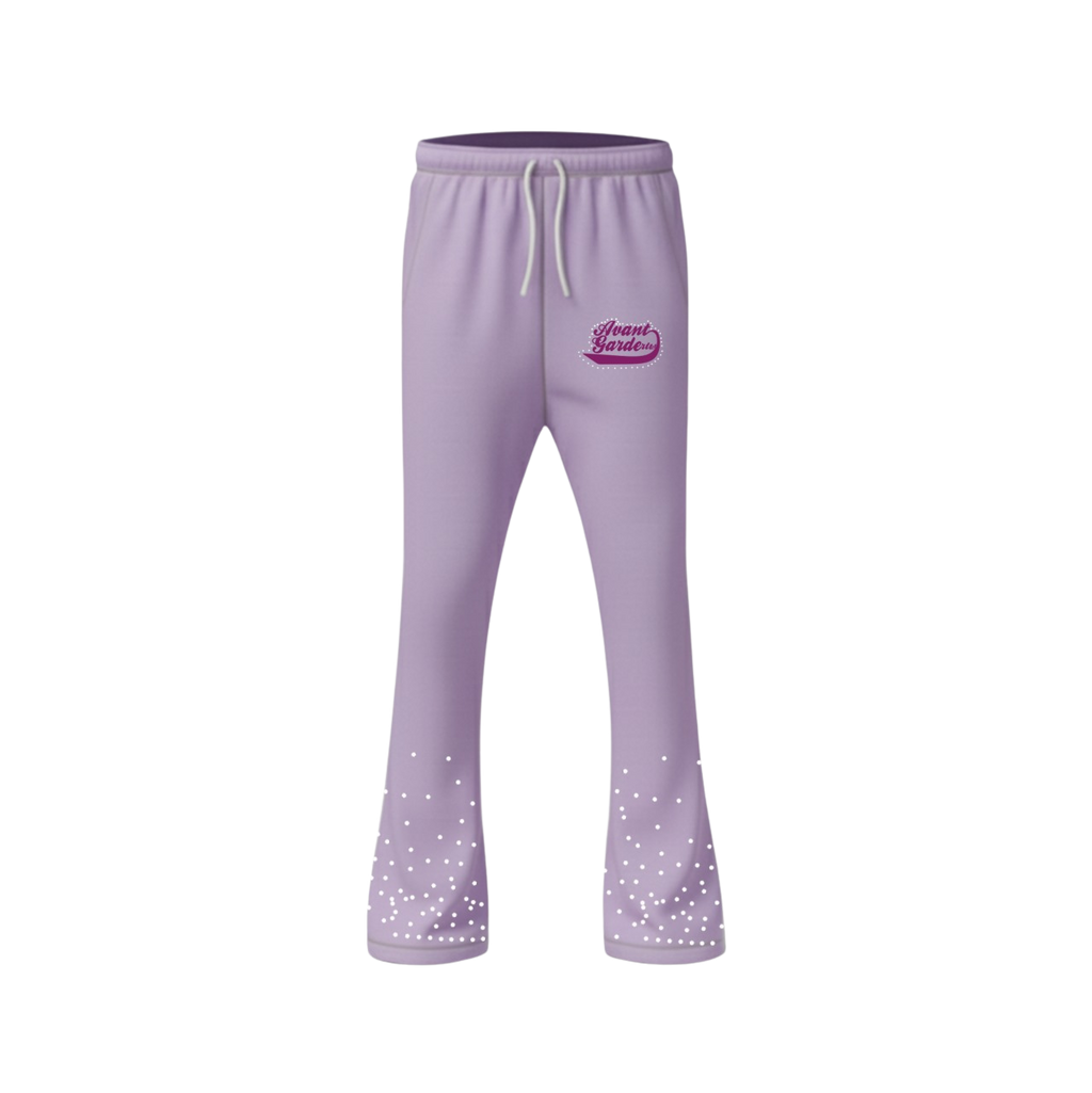 AVANT GARDE WOMENS VELOUR PANT (PURPLE)