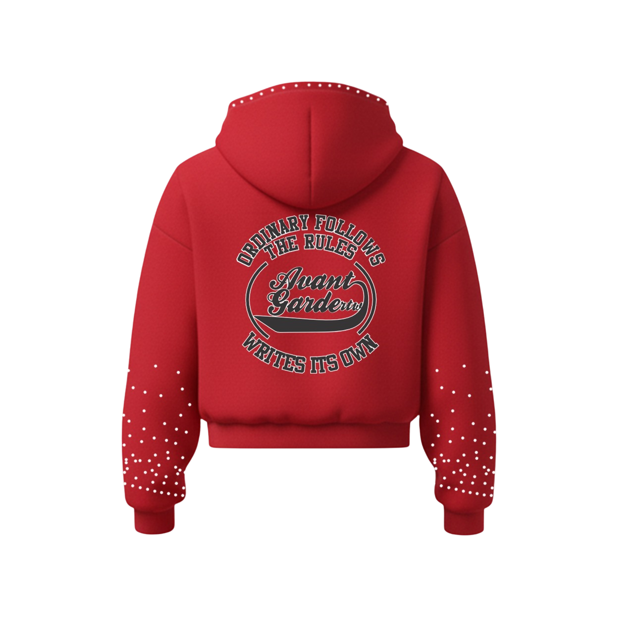 AVANT GARDE VELOUR ZIP (RED)