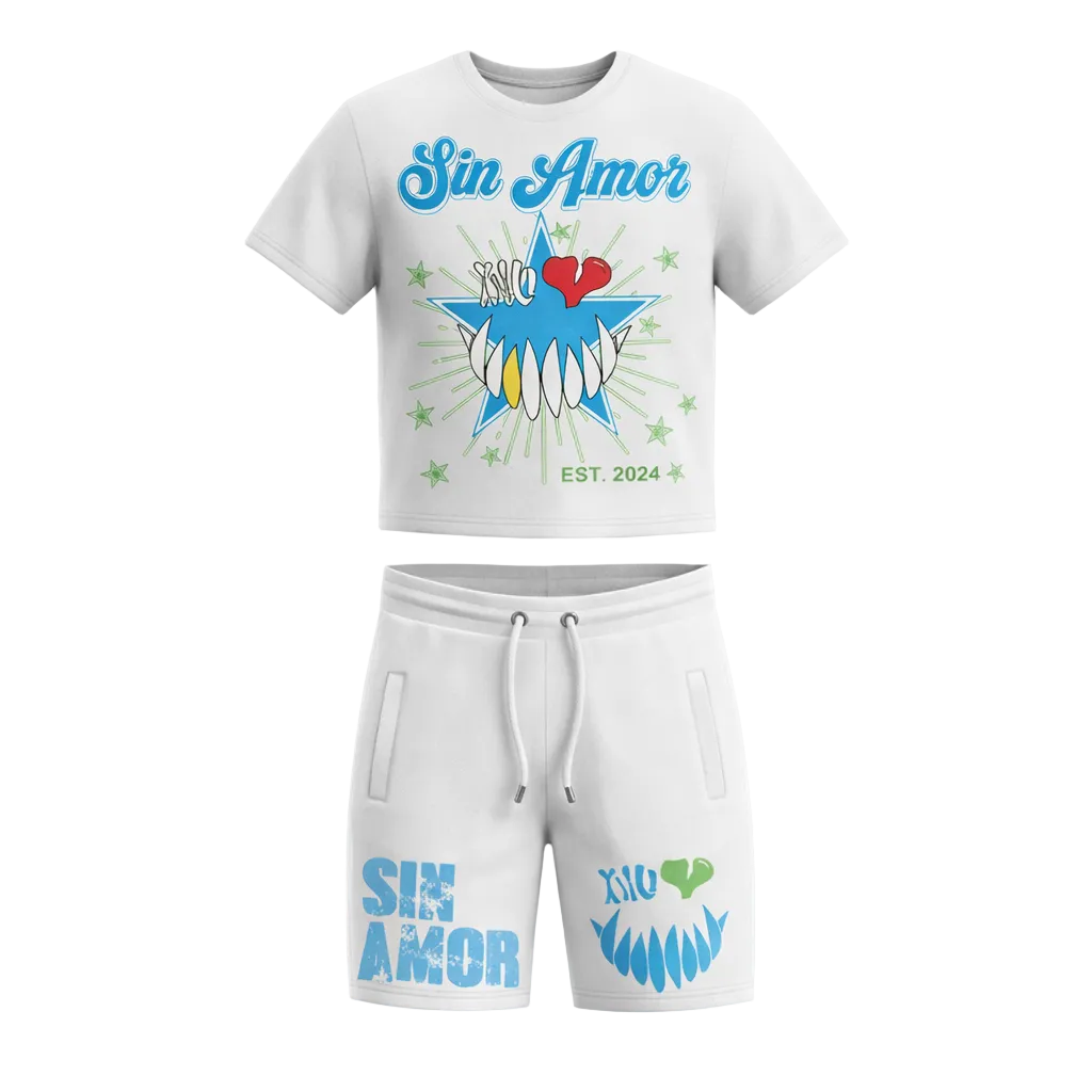 Sin Amor Kids Graphic White Set