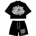 AVANT GARDE BLACK SHORT SET