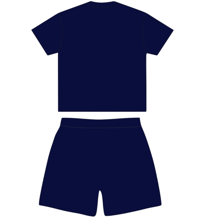 AVANT GARDE BLUE SAINT SHORT SET