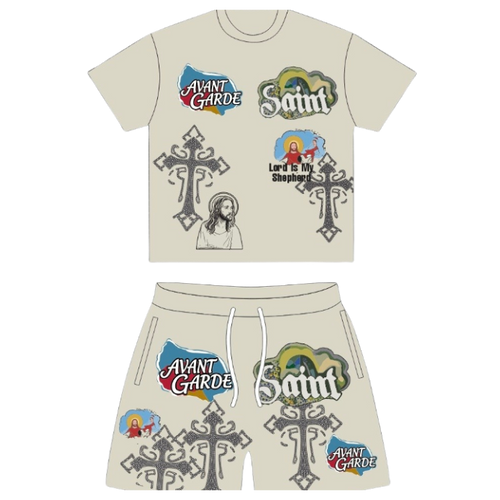 AVANT GARDE BLUE SAINT SHORT SET