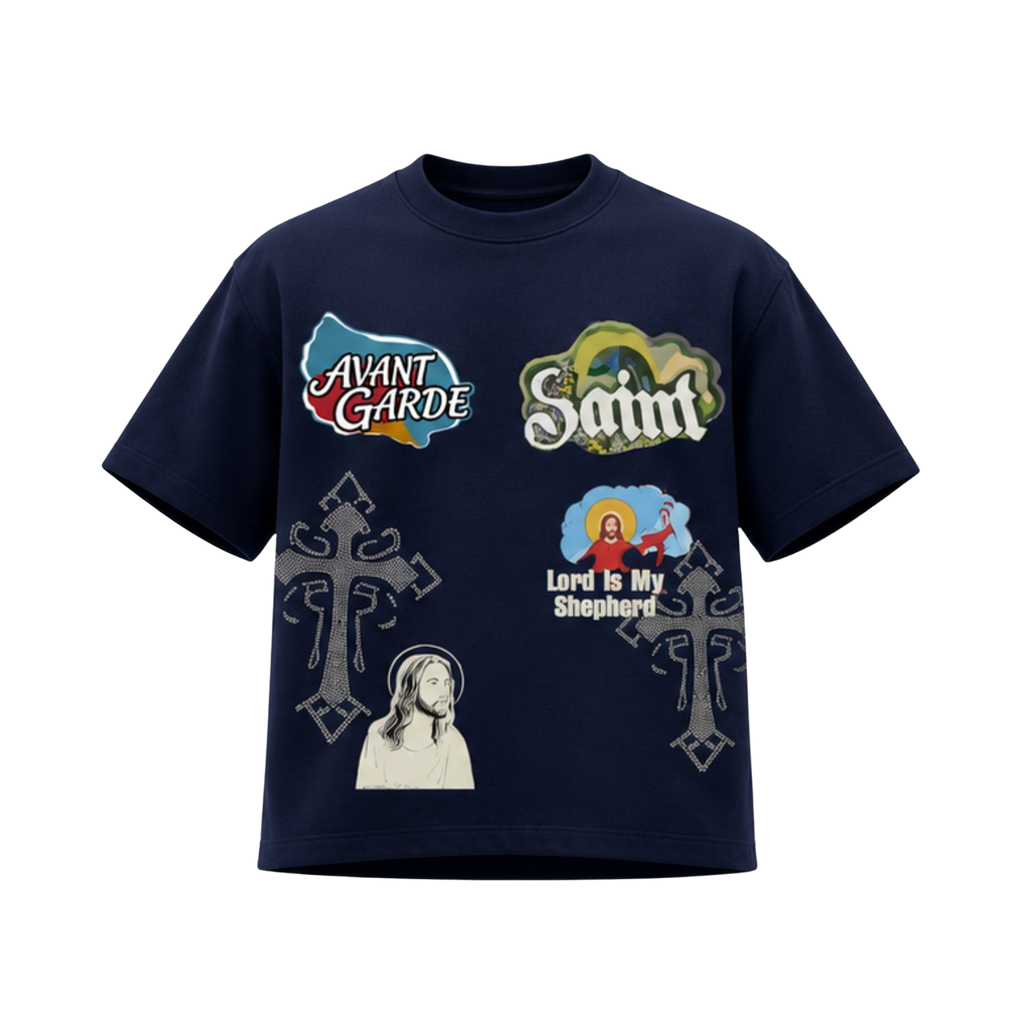 AVANT GARDE BLUE SAINT SHORT SET