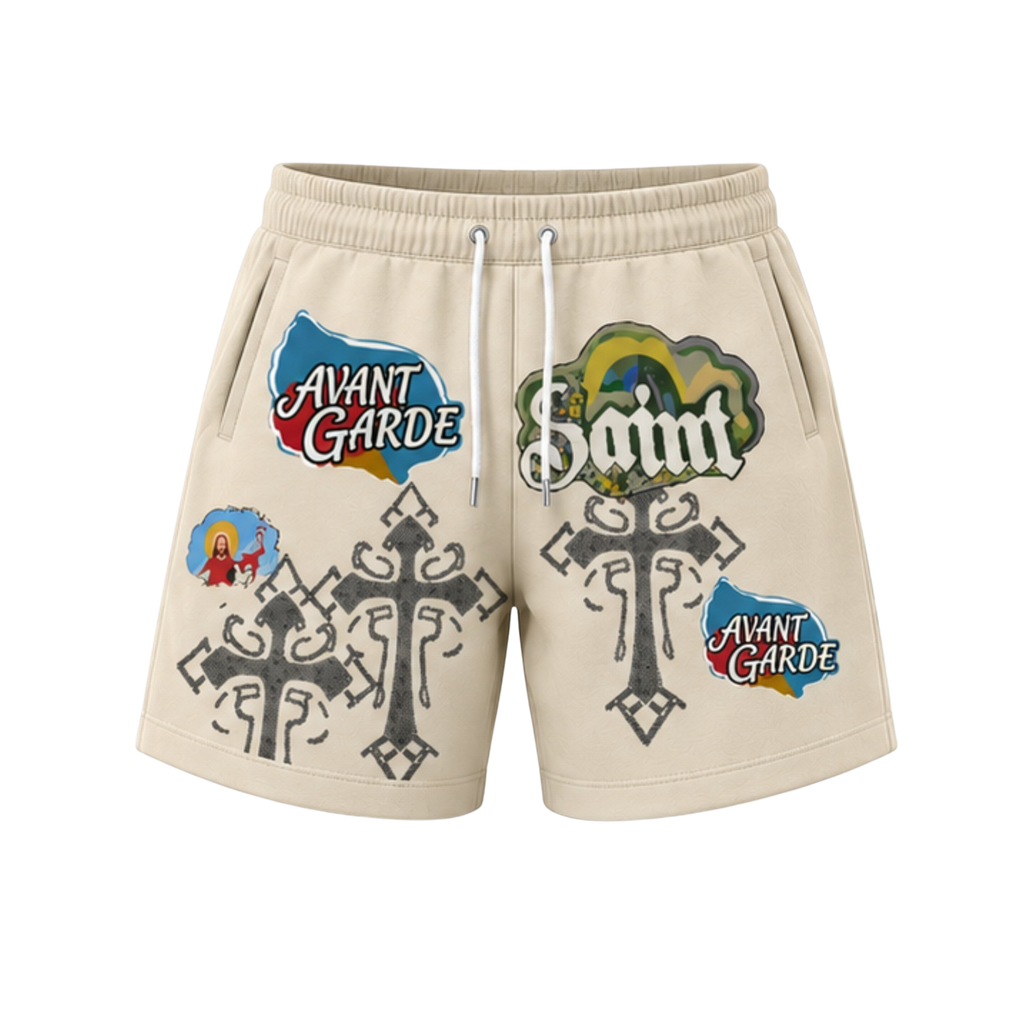 AVANT GARDE BLUE SAINT SHORT SET