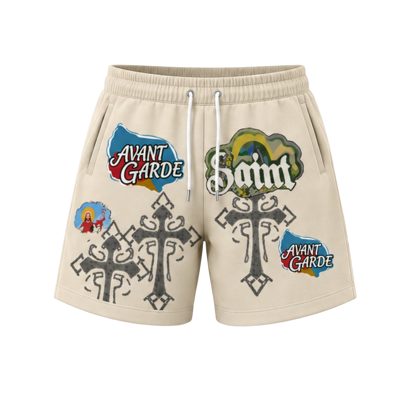 AVANT GARDE BLUE SAINT SHORT SET