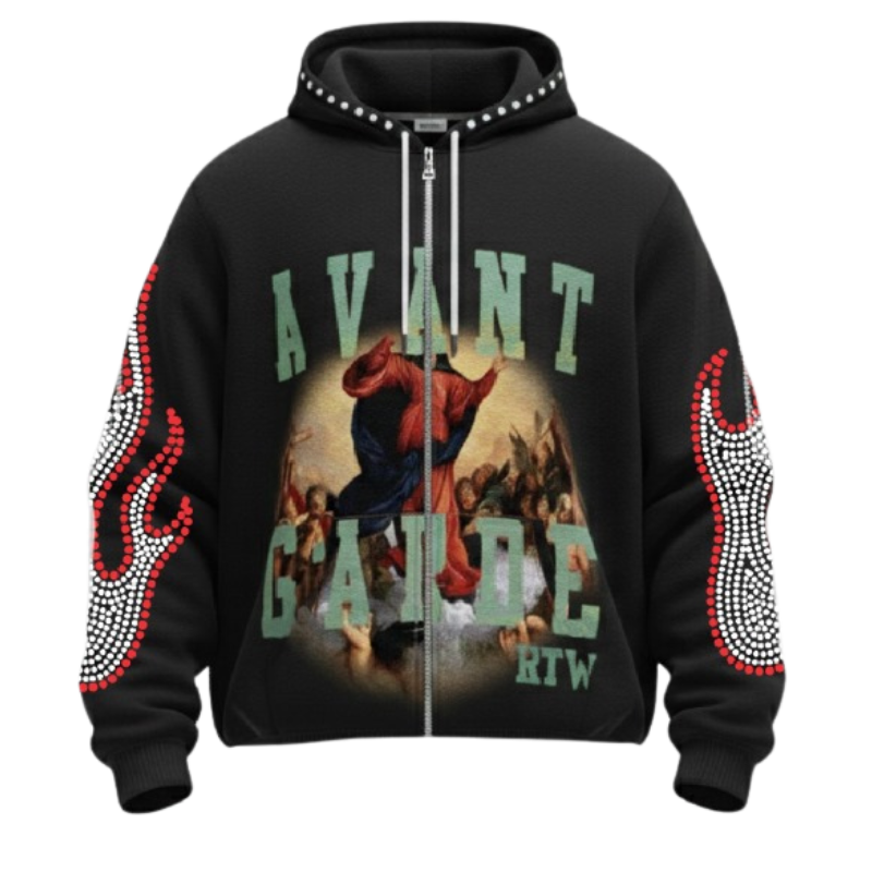 THE CREATOR AVANT GARDE ZIP HOODIE (BLACK)